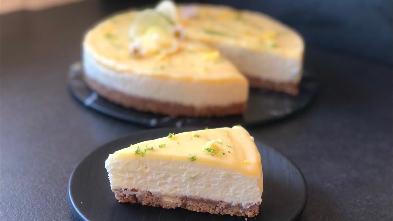 CHEESECAKE CITRON | SANS CUISSON SANS GÉLATINE | 🍋🍋 - YouTube