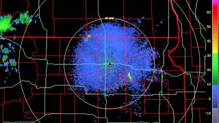 Aberdeen, South Dakota - NEXRAD Station (KABR) - Animation for June 20 - 21