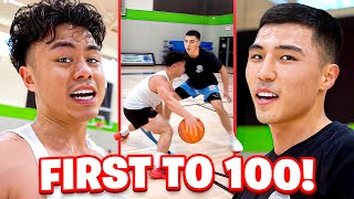 PLAYING THE TOUGHEST ASIAN HOOPER ON THE INTERNET 1V1 TO 100 POINTS!