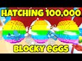 I HATCHED 100,000 BLOCKY EGGS AND GOT THIS... (Tapping legends Final)