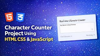 Create a Working Character Counter | HTML CSS JavaScript