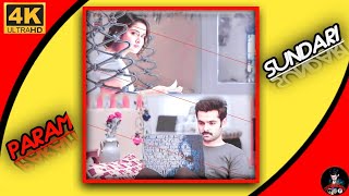 Param Sundari Full Screen 4k Status || Romeo Romeoali Ke Romeo Status || Param Sundari Love Video ||