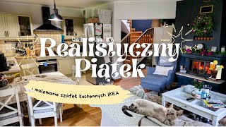 Realistyczny vlog | Malowanie szafek kuchennych | Czy kupować meble IKEA? | Tnę grzywkę i kotostrofa