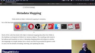 Enterprise Architecture - Object Relational Metadata Mapping Patterns