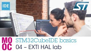 STM32CubeIDE basics - 04 EXTI HAL lab