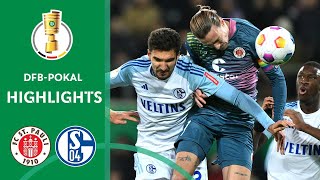 Intense cup duel! | FC St. Pauli vs. FC Schalke 04 2-1 | Highlights | DFB-Pokal - Round 2