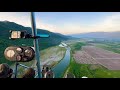 flying in taiwan花蓮輕航機飛行 花蓮溪低空飛行