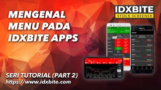 Part 2 Mengenal Menu pada IDXBITE Apps