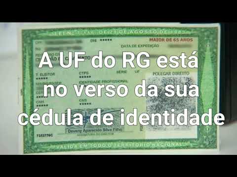 UF Do RG O Que Significa? Órgão Emissor, Onde Fica No RG (Expedição ...