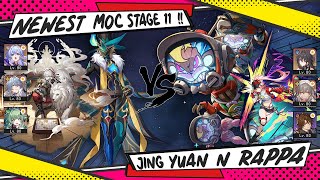 Newest Memory of Chaos Stage 11!!! Jing Yuan Hyper Carry and Rappa Super Break | HSR v3.0