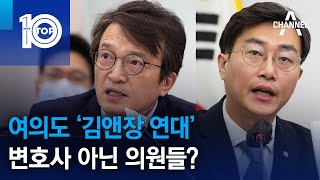 여의도 ‘김앤장 연대’…변호사 아닌 의원들? | 뉴스TOP 10