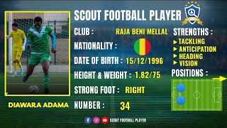 DIAWARA ADAMA 🔵 CENTRE DEFENDER 🔵 RAJA BENI MELLAL 🔵 BEST OF 2023/22 HD