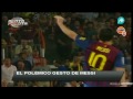 messi provocando real madrid supercopa 2011