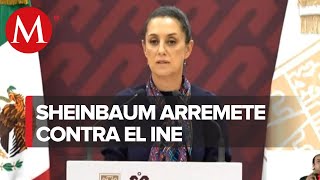 Claudia Sheinbaum critica la actuación de las autoridades electorales durante elecciones