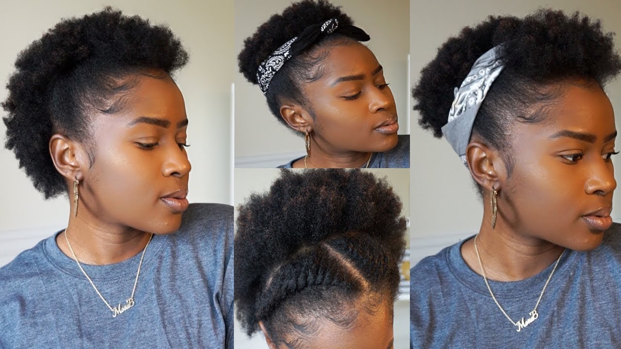 EASY Back To School Hairstyles On Short 4C Natural Hair!!! NO GEL ...