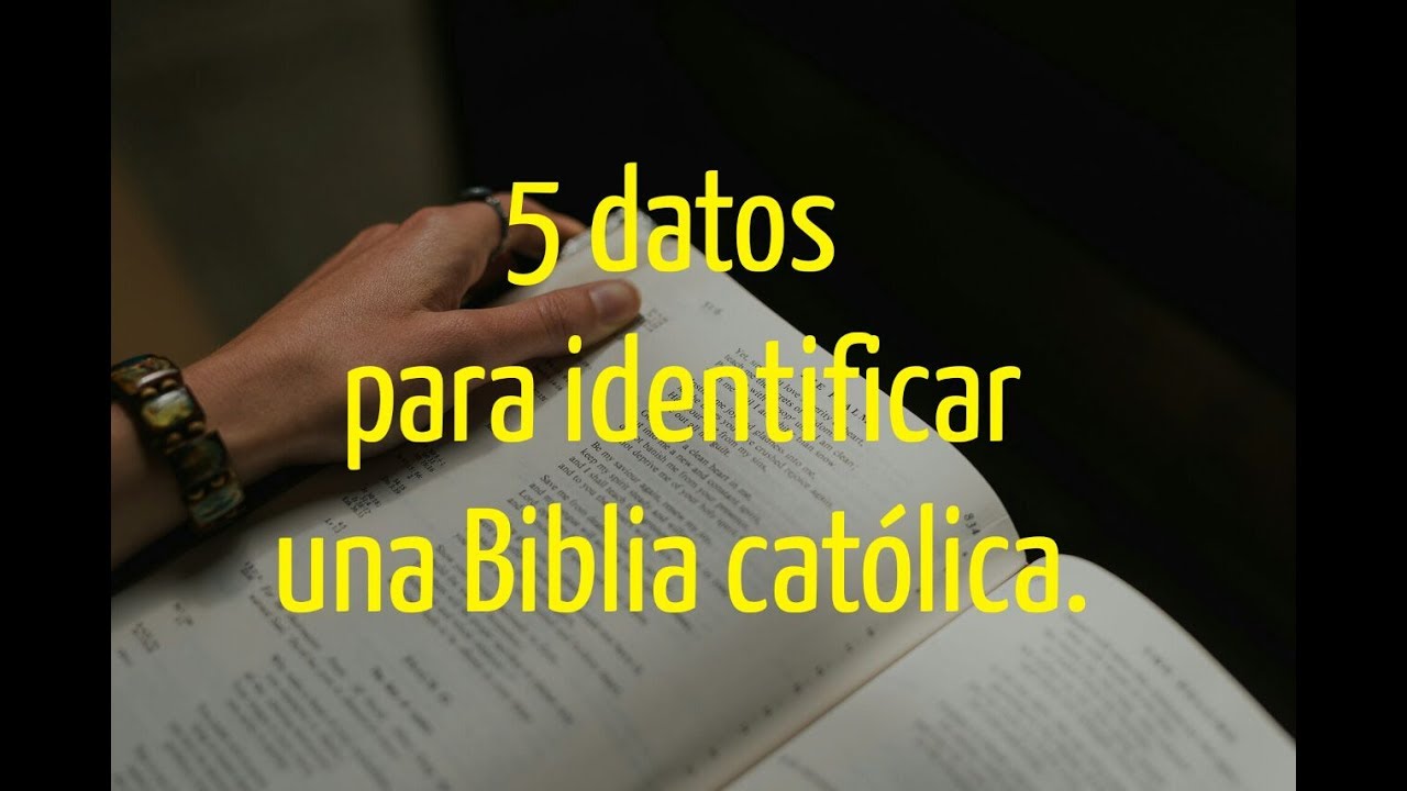 ¿CÓMO SABER SI UNA BIBLIA ES CATÓLICA? Explicación De Un Sacerdote ...