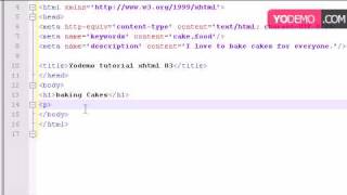 XHTML 1.0 tutorial 03 getting started