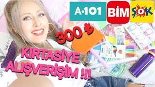 OKULA DÖNÜŞ 2018: UYGUN FİYATLI KIRTASİYE ALIŞVERİŞİM !!! (a101-bim-şok | back to school) -Elif AY