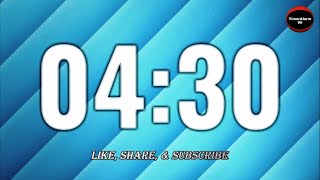 4 Minutes 30 Seconds Countdown Simple Timer | Four and Half Minute | (Four Min Thirty Seconds)