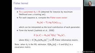 Lecture 17 on kernel methods: kernels for probabilistic models