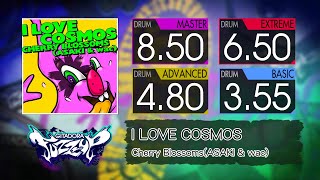 【GITADORA】 I LOVE COSMOS (MASTER ~ BASIC) Drum