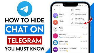 How to Hide Chat in Telegram 2025 | How to hide friends on Telegram