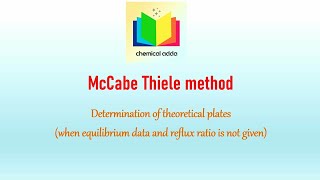 McCabe Thiele method, How to calculate number of trays, Example 3