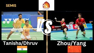 Tanisha Crasto / Dhruv kapila (IND) vs Zhou Hong / Yang Yi (CHN)| Syed Modi 2024 | SF XD Highlights