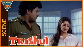 Trishul Hindi Dubbed Movie || Nagma Talking With Chiranjeevi || Eagle Hindi Movies