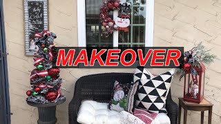 How To Make Over A Porch For The Holidays (decorate a christmas porch )