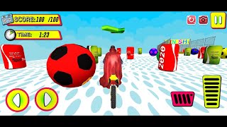 Superhero Tricky Bike Race #03 superhero bike racing game - Android Gameplay