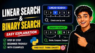 Linear Search vs Binary Search in Python | Time Complexity Explained | Coding Interview Tutorial
