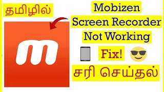 How to Fix Mobizen Screen Recorder app Not Working Problem in Mobile Tamil | VividTech