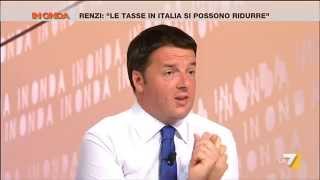 In Onda - L'Italia in recessione, parla Matteo Renzi (Puntata 07/08/2014)