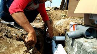 Cara Memasang Plumbing / Pipa PVC / Paralon air kotor untuk Rumah Minimalis