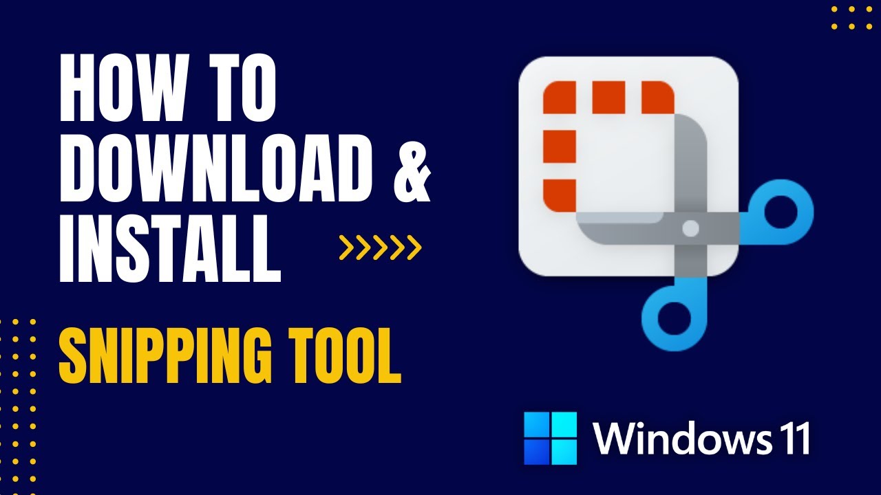 How To Download And Install Snipping Tool For Windows - YouTube