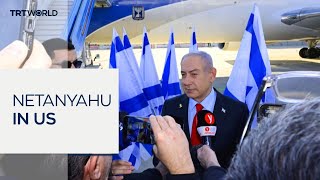 Netanyahu arrives in US ahead of meeting with Trump