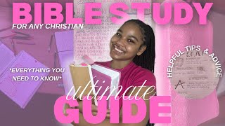the ULTIMATE guide to study the Bible for beginners | in-depth + step-by-step