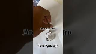 Beautiful Original Peru Pyrite rings| Attracts money and good luck| Fools's Gold