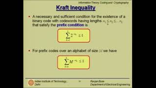Variable Length Codes, Prefix Codes #swayamprabha