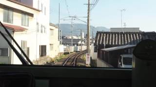 運転席車窓　伊予鉄道　郡中線　郡中→郡中港　IYOTETSU　ehime japan