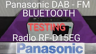 Panasonic Testing DAB - FM - BLUETOOTH RADIO RF-D15EG - K 002