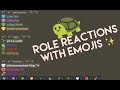 How to Set Up Role Reactions with Carl Bot on Discord~!