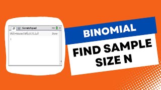 Find The Sample Size N for a Binomial Distribution | Maths Methods