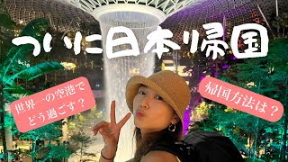 【2022年7月 帰国Vlog】ファストトラックで簡単帰国！世界一のチャンギ空港での過ごし方✨