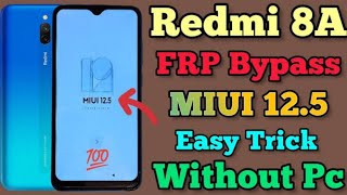 Redmi 8a FRP bypass without PC 💯 working with 5min easy method worked 💯