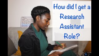 How I got a Research Assistant Role (Volunteer) || Email Included