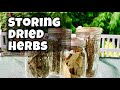 How To Store Dried Herbs