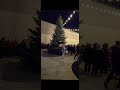 We watched Christmas tree lighting in our Town