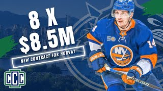 BO HORVAT SIGNS AN 8 YEAR, $8.5M CONTRACT EXTENSION WITH THE NEW YORK ISLANDERS